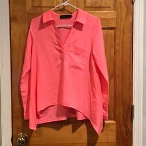 Vintage Havana Black hot pink blouse size medium